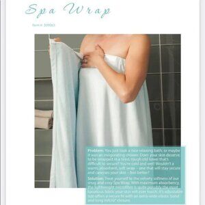 Norwex Microfibre Spa Wrap in Light Blue